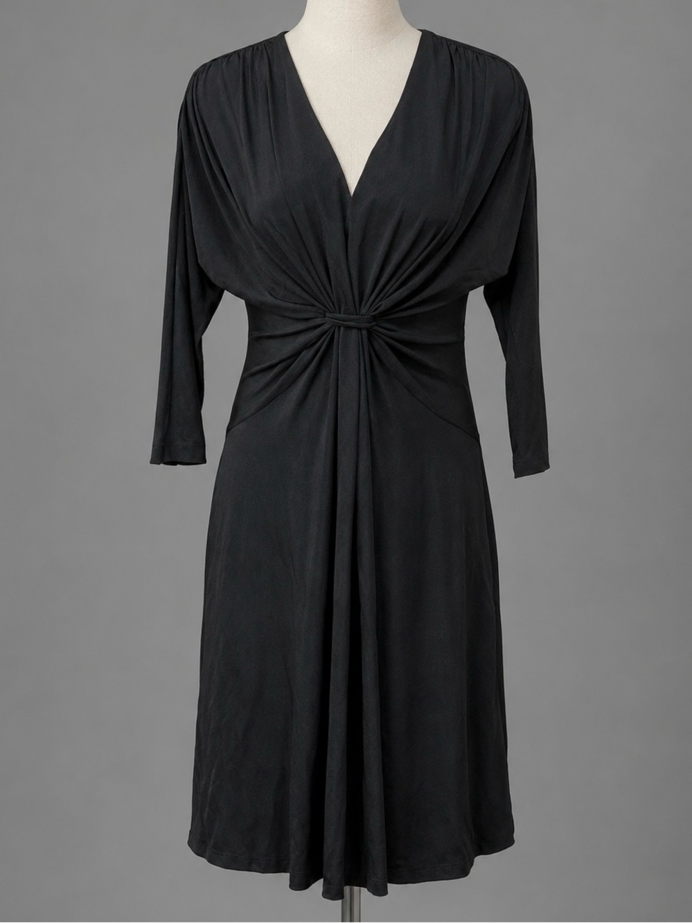 LILY Women's Size Small Versatile Black Ruched Cocktail Event Dress